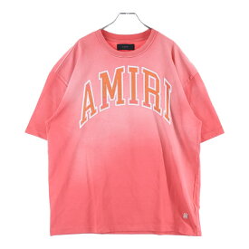 AMIRI(アミリ) サイズ:M フロントロゴ ヴィンテージ加工 半袖Tシャツ レッド【中古】【程度A】【カラーレッド】【取扱店舗BRINGアメリカ村店】