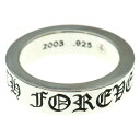 CHROME HEARTS(クロムハーツ) サイズ:21.5号 6mm SPACER FOREVER 6mmスペーサーリング フォーエバーシルバー BCA337【…