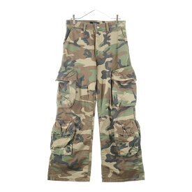 AMIRI(アミリ) サイズ:29 UTILITY STRAIGHT PANTS カモ柄 ユーティリティ ストレート カーゴパンツ カーキ【中古】【程度B】【カラーグリーン】【取扱店舗BRINGアメリカ村店】