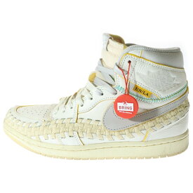 NIKE(ナイキ) サイズ:26.5cm ×UNION×Bephies Beauty Supply Air Jordan 1 High OG Summer 96 ユニオン べフィーズビューティーサプライ エアジョーダン1 サマー96 スニーカー FD2565-100【中古】【程度B】【カラーホワイト】【取扱店舗BRING福岡天神店】