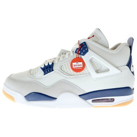 NIKE SB(ナイキエスビー) サイズ:28.0cm AIR JORDAN 4 RETRO SP SUMMIT WHITE/NAVY DR5415-100 エアジョーダン4 レトロ ローカットスニーカー ホワイト/ネイビー【新古品/中古】【程度S】【カラーホワイト】【取扱店舗BRING大宮店】