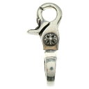 CHROME HEARTS(クロムハーツ) QUICK CLIP CROSS BALL クイッククリップ クロスボール シルバー BCA078【中古】【程度B…