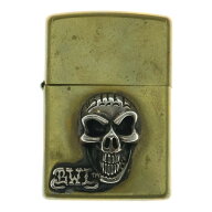 Bill Wall Leather/BWL(ビルウォールレザー) スカルパーツ付き 真鍮 Zippo ジッポ ライター 喫煙具 シル…