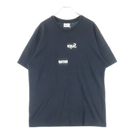 SUPREME(シュプリーム) サイズ:M 18AW × Comme des Garcons SHIRT Split Box Logo Tee コムデギャルソンシャツ ボックスロゴ クルーネック半袖Tシャツ カットソー ブラック【中古】【程度B】【カラーブラック】【取扱店舗BRING大宮店】