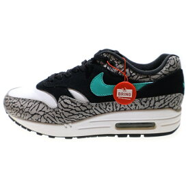 NIKE(ナイキ) サイズ:24.0cm ×atmos AIR MAX 1 Premium Retro Elephant アトモス エアマックス1 ローカットスニーカー レディース グレー/ブルー US6/24cm 908366-001【中古】【程度A】【カラーグレー】【取扱店舗BRING KICKS】