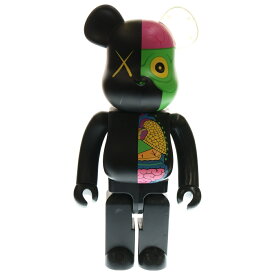 MEDICOM TOY(メディコムトイ) サイズ:1000% BE@RBRICK Original Fake ×KAWS Companion Dissected Grey 1000% カウズ ベアブリック フィギュア 人体模型 ブラック/マルチ【中古】【程度B】【カラーブラック】【取扱店舗原宿】