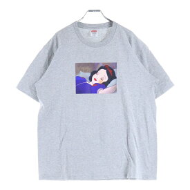 SUPREME(シュプリーム) サイズ:M 24AW Snow White Tee スノーホワイト 白雪姫プリント クルーネック 半袖Tシャツ カットソー グレー【中古】【程度B】【カラーグレー】【取扱店舗WASTE_NOT名古屋店】