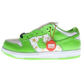 NIKE SB(ナイキエスビー) サイズ:26.0cm 21SS × SUPREME DUNK LOW OG QS GOLD STARS シュプリーム ダンク ロー ゴールドスターズ ローカットスニーカー ホワイト/グリーン US8/26cm DH3228-101【新古品/中古】【程度S】【カラーホワイト】【取扱店舗BRING KICKS】