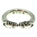 CHROME HEARTS(クロムハーツ) サイズ:15.5号 DOUBLE DOG RING ダブルドッグ リング シルバー【中古】【程度B】【カラ…