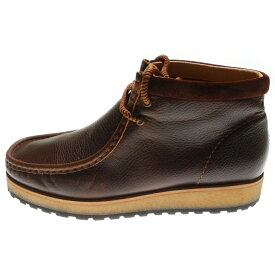 Clarks(クラークス) サイズ:27.0cm WALLABEE SCOUT ワラビー スカウト レザーモカシンブーツ ブラウン UK9/27cm 26178204【中古】【程度B】【カラーブラウン】【オンライン限定商品】
