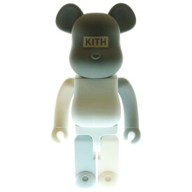 BE@RBRICK(ベアブリック) サイズ:1000% 23SS KITH Flock Style 1000% キス フロック スタイル フィギュア 人形 グレー【新古品/中古】【程度S】【カラーグレー】【オンライン限定商品】