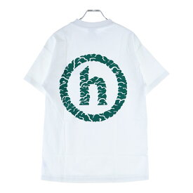 HIDDEN NY(ヒドゥン ニューヨーク) サイズ:S ロゴプリント クルーネック半袖Tシャツ カットソー ホワイト【中古】【程度B】【カラーホワイト】【オンライン限定商品】