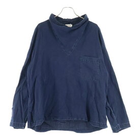 LEMAIRE(ルメール) サイズ:L 19SS ルースカラー プルオーバー デニム シャツ インディゴ【中古】【程度B】【カラーブルー】【オンライン限定商品】