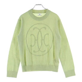 HERMES(エルメス) サイズ:L 25SS Hリフト ロゴ カシミヤ クルーネック プルオーバー 長袖 ニット セーター ライトグリーン レディース 5E2604D1【中古】【程度A】【カラーグリーン】【取扱店舗BRING京都河原町店】