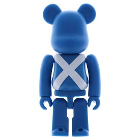 MEDICOM TOY(メディコムトイ) サイズ:100％ BE@RBRICK フラッグ スコットランド 100% ベアブリック フィギュア ブルー【中古】【程度B】【カラーブルー】【オンライン限定商品】