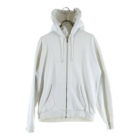 CELINE(セリーヌ) 21AW バックロゴプリント ルーズ ジップアップパーカー フーディー ホワイト 2Y496052H【中古】【程度B】【カラーホワイト】【取扱店舗新宿】