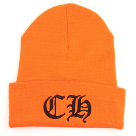 CHROME HEARTS(クロムハーツ) サイズ:OS CH刺繍アクリルビーニー帽子 ACRYLIC WATCH CAP アクリルワッチキャップ オレンジ【新古品/中古】【程度S】【カラーオレンジ】【取扱店舗BRING梅田茶屋町店】