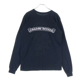 CHROME HEARTS(クロムハーツ) サイズ:M L/S TEE バックセメタリー スクロールラベルプリント 長袖Tシャツ カットソー ブラック【中古】【程度B】【カラーブラック】【取扱店舗BRING仙台店】