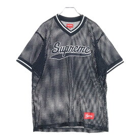 SUPREME(シュプリーム) サイズ:M 18SS Mesh Baseball Top メッシュベースボールトップス ブラック【中古】【程度B】【カラーブラック】【オンライン限定商品】