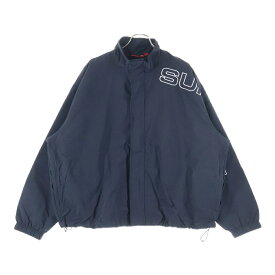 SUPREME(シュプリーム) サイズ:L 23AW Spellout Embroidered Track Jacket スペルアウト エンブロイダード トラックジャケット ブラック【中古】【程度B】【カラーブラック】【取扱店舗WASTE_NOT名古屋店】