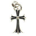 CHROME HEARTS(クロムハーツ) CH CRS SML W BALE スモールCHクロスベイル Wベイル シルバーネックレストップ【新古品/…