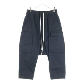 Rick Owens(リックオウエンス) サイズ:46 17AW CARGO CROPPED PANTS カーゴクロップド サルエル ハーフパンツ ブラック RU17F8385-DT【中古】【程度A】【カラーブラック】【取扱店舗BRING渋谷ANNEX店】