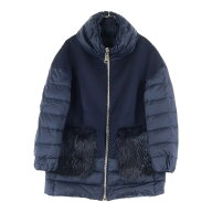MONCLER(モンクレール) サイズ:00 FAYRAC GIUBBOTTO ウール切替ダウンジャケット ネイビー A20934988210…