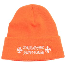 CHROME HEARTS(クロムハーツ) サイズ:OS WATCH CAP ワッチキャップ ロゴ刺繍ビーニー オレンジ【中古】【程度A】【カラーオレンジ】【取扱店舗BRINGアメリカ村店】