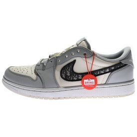 NIKE(ナイキ) サイズ:26.5cm ×Dior AIR JORDAN1 LOW OG ディオール オブリーク エアジョーダン1 ローカットスニーカー グレー US8.5/26.5cm CN8608-002 3SN268ZDD【中古】【程度B】【カラーグレー】【取扱店舗渋谷】