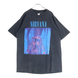 VINTAGE(ヴィンテージ) サイズ:XL 90s NIRVANA SLIVER ニルヴァーナ スリバー 半袖Tシャツ ブラック【中古】【程度B】【カラーブラック】【取扱店舗AWESOME原宿店】