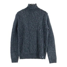 Armani Exchange(アルマーニ エクスチェンジ) サイズ:S ケーブル編みタートルネックニット アクリル グレー 6ZZM1U ZML4Z【中古】【程度B】【カラーグレー】【オンライン限定商品】