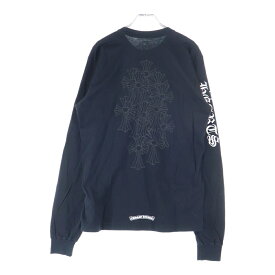 CHROME HEARTS(クロムハーツ) サイズ:L CH L S 1 バックセメタリークロスプリント長袖カットソー 長袖Tシャツ ブラック【中古】【程度B】【カラーブラック】【取扱店舗BRING大宮店】