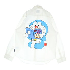 Palace Skateboards(パレススケートボーズ) サイズ:L Doraemon Shirt ドラえもん プリント長袖シャツ ホワイト【新古品/中古】【程度S】【カラーホワイト】【オンライン限定商品】