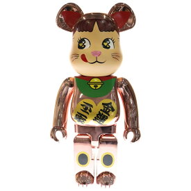 MEDICOM TOY(メディコムトイ) サイズ:1000% BE@RBRICK 招き猫 ペコちゃん 金運 ダブル小判 桃金メッキ ピンク 1000%【新古品/中古】【程度S】【カラーピンク】【取扱店舗BRING仙台店】