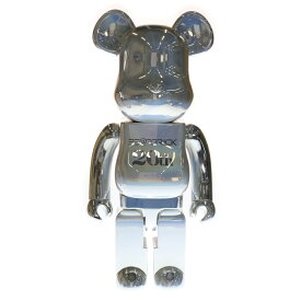MEDICOM TOY(メディコムトイ) サイズ:1000% BE@RBRICK 20TH ANNIVERSARY DEEP CHROME 1000% ベアブリック 20周年 ディープ クローム フィギュア 人形 シルバー【中古】【程度B】【カラーシルバー】【取扱店舗BRING THRIFT CLOSET 幕張店】