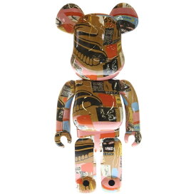 BE@RBRICK(ベアブリック) サイズ:1000% Andy Warhol × JEAN-MICHEL BASQUIAT #2 1000% ベアブリック 人形 マルチ【新古品/中古】【程度S】【カラーマルチカラー】【オンライン限定商品】