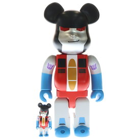 BE@RBRICK(ベアブリック) サイズ:400%/100% TRANSFORMERS STARSCREAM 400% トランスフォーマー スタースクリーム ベアブリック フィギュア【新古品/中古】【程度S】【カラーマルチカラー】【オンライン限定商品】
