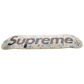 SUPREME(シュプリーム) 19SS Airbrushed Floral Skateboard Deck エアブラシド フローラル スケートボードデッキ ホワイト/ブラック【中古】【程度B】【カラーホワイト】【オンライン限定商品】