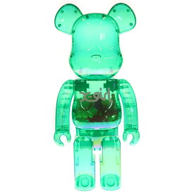MEDICOM TOY(メディコムトイ) サイズ:1000% BE@RBRICK X-girl CLEAR GREEN Ver. 1000% ベアブリック エックスガール フィギュア 人形 クリアグリーン【中古】【程度A】【カラーグリーン】【オンライン限定商品】