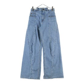 Maison Martin Margiela(メゾンマルタンマルジェラ) サイズ:38 再構築ドッキングワイドデニムパンツ インディゴブルー S51LA0126 S30617【中古】【程度B】【カラーブルー】【取扱店舗原宿】