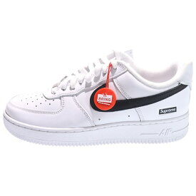 NIKE(ナイキ) サイズ:26.5cm ×SUPREME AIR FORCE 1 LOW シュプリーム エア フォース 1 ローカットスニーカー ホワイト/ブラック US8.5/26.5cm CU9225-102【新古品/中古】【程度S】【カラーホワイト】【取扱店舗BRING WASTE_NOT】