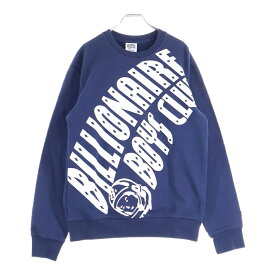 BILLIONAIRE BOYS CLUB(ビリオネアボーイズクラブ) サイズ:M フロントロゴデザイン クルーネック スウェット セーター ネイビー B00115K011【中古】【程度B】【カラーネイビー】【取扱店舗BRING大宮店】