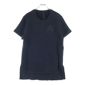 CHROME HEARTS(クロムハーツ) サイズ:M Y NOT Cemetery Cross Leather Patch Sweat Tee セメタリークロスパッチ 半袖スウェットTシャツ ブラック【中古】【程度B】【カラーブラック】【取扱店舗AWESOME名古屋店】