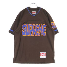 SUPREME(シュプリーム) サイズ:M 22AW ×Mitchell & Ness Football Jersey ミッチェルアンドネス フットボールジャージ 半袖Tシャツ カットソー ブラウン【中古】【程度A】【カラーブラウン】【取扱店舗BRING WASTE_NOT】
