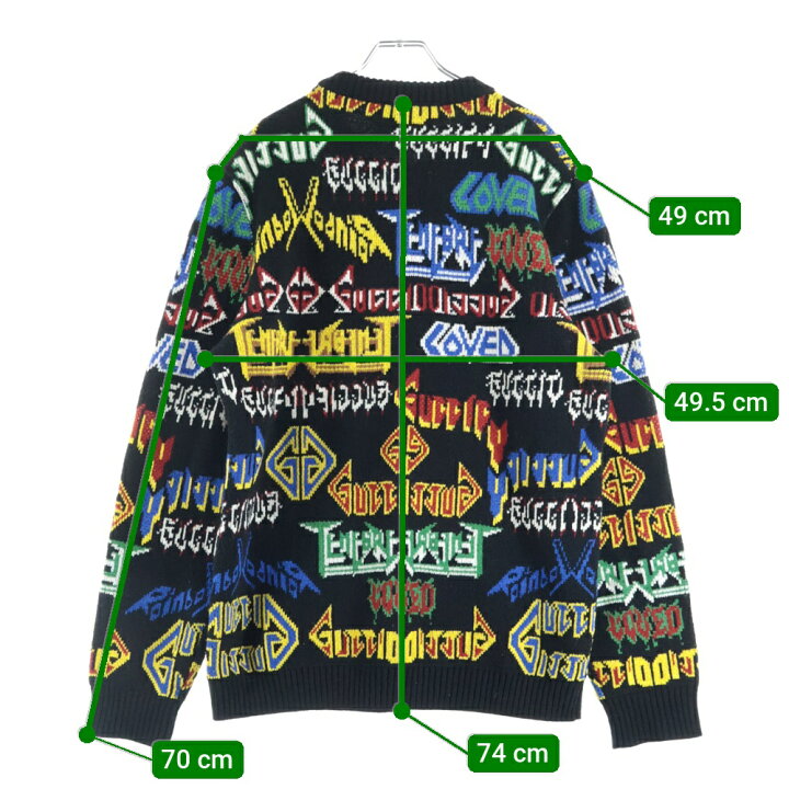 楽天市場】GUCCI(グッチ) サイズ:S 18AW Metal Mix Wool Sweater 