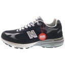 New Balance(ニューバランス) サイズ:27.5cm MR993BK スエードメッシュ ローカットスニーカー ブラック US9.5/27.5cm【中古】【程度A】【カラーブラック】【取扱店舗BRING大宮店】