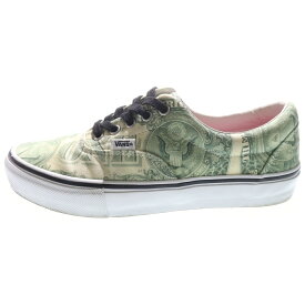 SUPREME(シュプリーム) サイズ:26.5cm 23SS ×Vans Dollar Era ヴァンズ ダラー総柄 ローカットスニーカー グリーン US8.5/26.5cm VN0A5FC9GRN【中古】【程度A】【カラーグリーン】【オンライン限定商品】