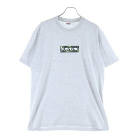 SUPREME(シュプリーム) サイズ:M 23AW Box Logo Tee ボックス ロゴ カモフラ クルーネック半袖Tシャツ カットソー グレー【中古】【程度B】【カラーグレー】【取扱店舗渋谷】