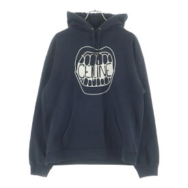 CELINE(セリーヌ) サイズ:L 21SS マウスロゴ フーディー プルオーバー スウェットパーカー ブラック 2Y314052H【中古】【程度B】【カラーブラック】【取扱店舗BRING大宮店】