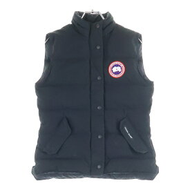CANADA GOOSE(カナダグース) サイズ:S FREESTYLE フリースタイル ロゴワッペン ジップアップ ダウンベスト レディース ブラック 2832L【中古】【程度B】【カラーブラック】【取扱店舗BRING福岡天神店】